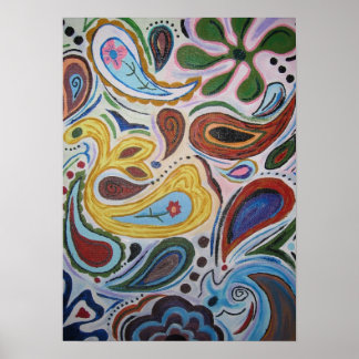 Póster Paisley Canvas