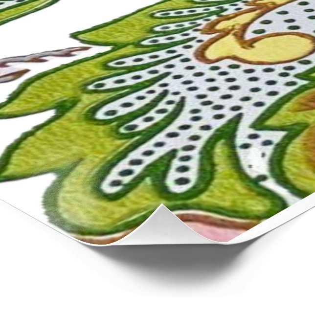 Póster Paisley Garden Stylized Floral Embroidery (Esquina)