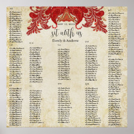 Póster Paisley Peacock - Uso de 35 x 35 (200 personas)