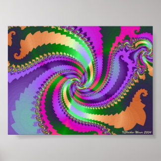 Póster Paisley Spiral
