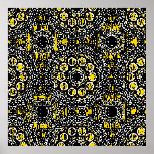 Póster Paisleys elegant floral vintage pattern background