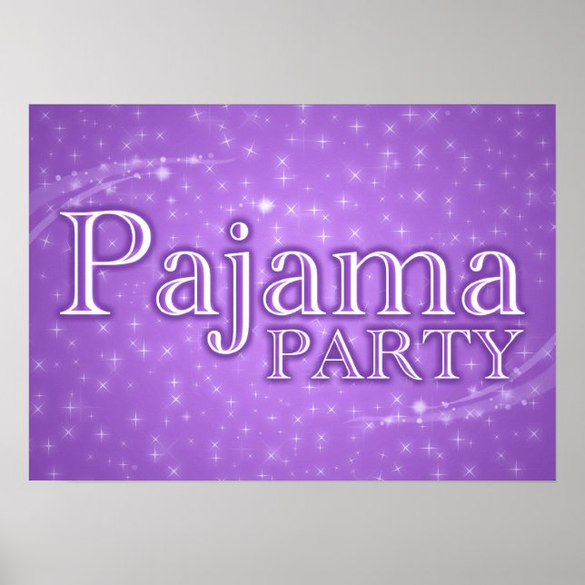 Póster pajama party : starshine (Frente)
