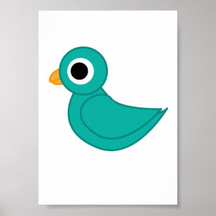 Póster pajarito