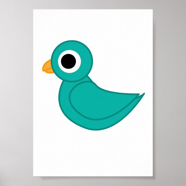 Póster pájaro (Frente)