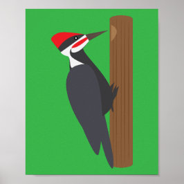 Póster Pájaro carpintero