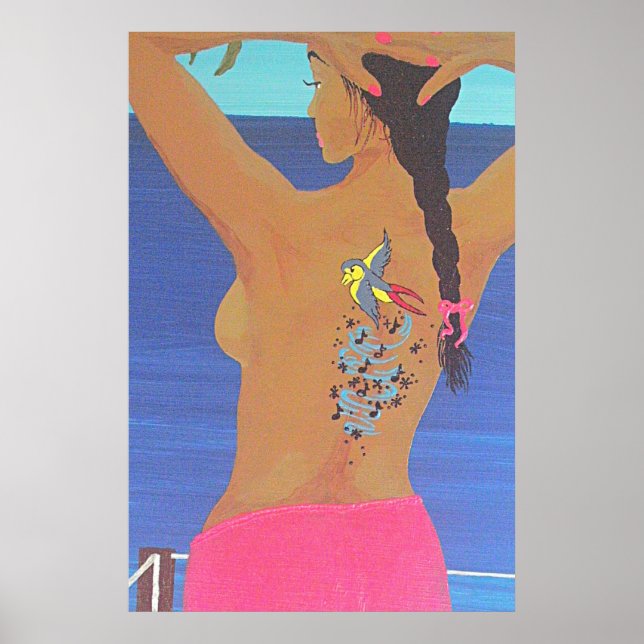 Póster Pájaro de canto (Frente)