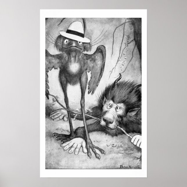 Póster Pájaro de Jubjub y la escotilla de Bandersnatch (Frente)