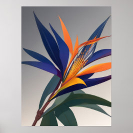 Póster Pájaro de la flor del paraíso