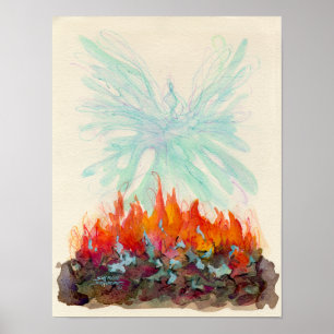 Póster PÁJARO de PHOENIX de SHARON SHARPE