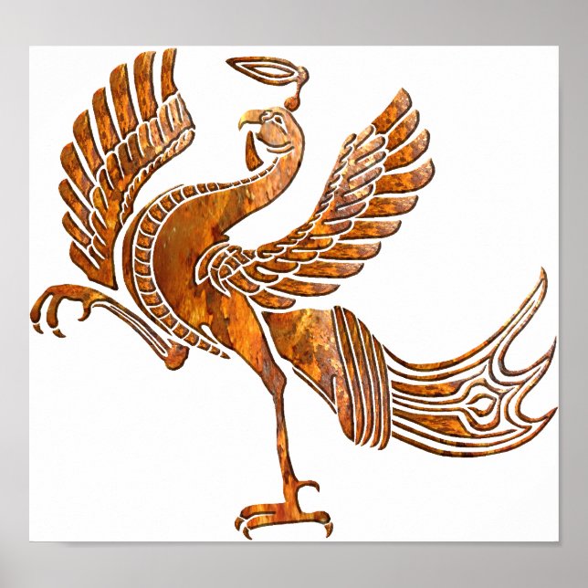 Póster Pájaro rojizo (Frente)