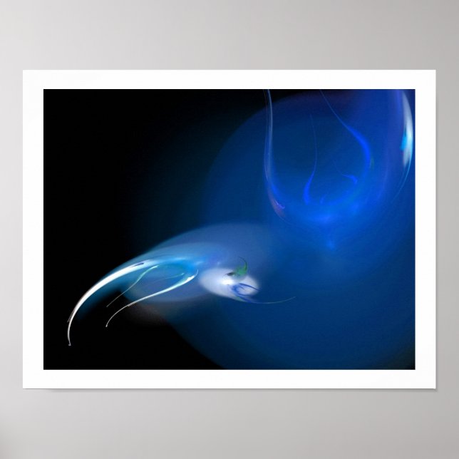 PÓSTER PÁJAROS CLAROS EN AZUL (Frente)