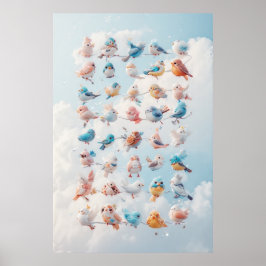 Póster Pájaros de un mismo plumaje