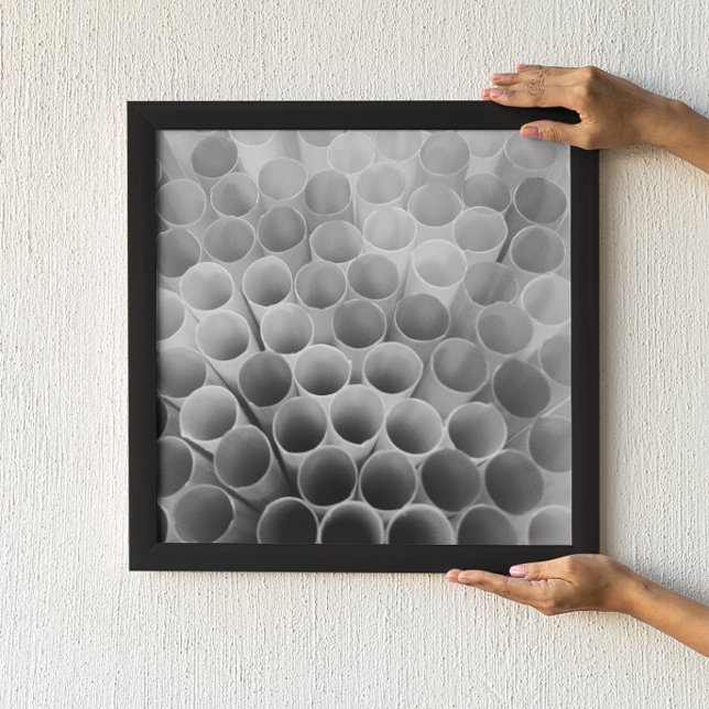 Póster Pajitas flexibles blancas y negras (Subido por el creador)