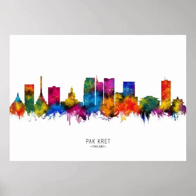 Póster Pak Kret Thailand Skyline (Frente)