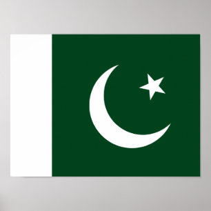 Póster Pakistán - Bandera paquistaní