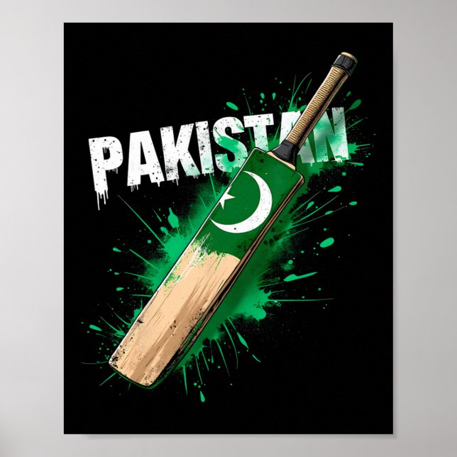 Póster Pakistán Cricket T 1  (Frente)