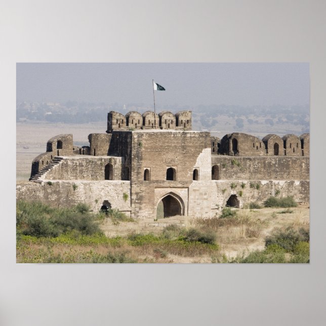 Póster Pakistán, Dina. Puerta de Talaqi vista desde el (Frente)