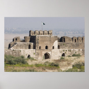 Póster Pakistán, Dina. Puerta Talaqi vista desde