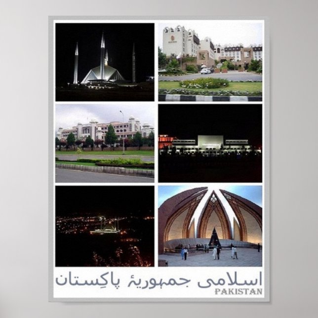 Póster Pakistán - Mosaico - Nepal - (Frente)