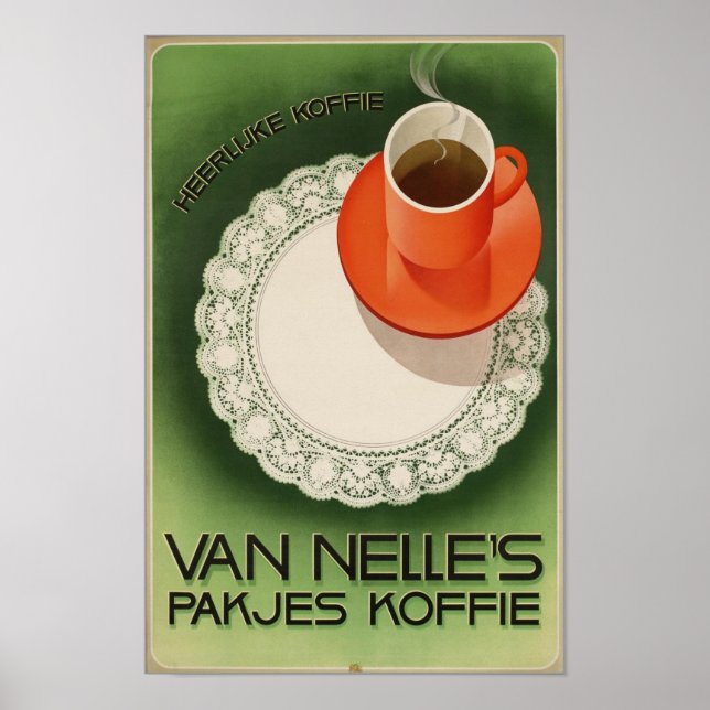 Póster Pakjes Koffie de Van Nelle (Frente)