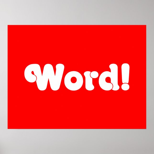 Póster ¡Palabra! (Frente)