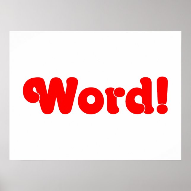 Póster ¡Palabra! (Frente)