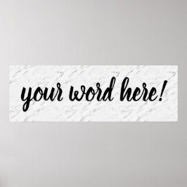 Póster Palabra de cotización inspiradora del año