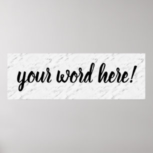 Póster Palabra de cotización inspiradora del año