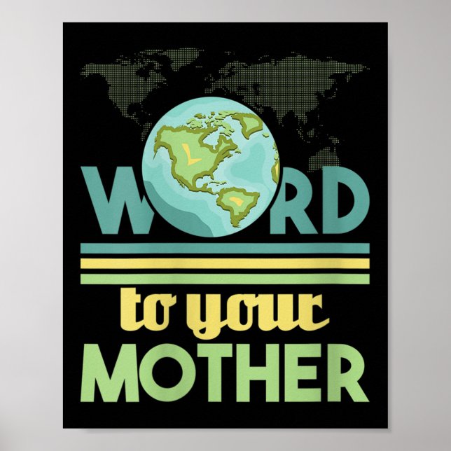 Póster Palabra de las mujeres a su madre - Medio ambiente (Frente)