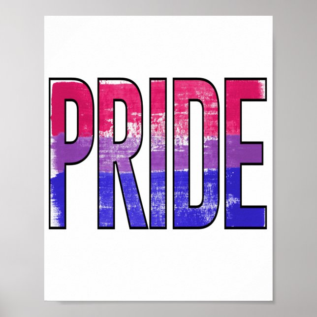 Póster Palabra de Orgullo Bisexual (Frente)