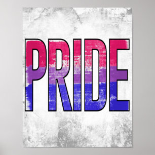 Póster Palabra de Orgullo Bisexual