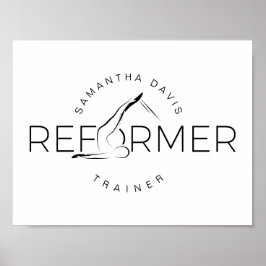 Póster Palabra de reforma Pilates Instructor