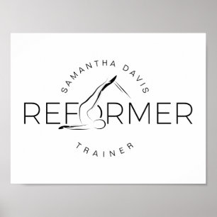 Póster Palabra de reforma Pilates Instructor