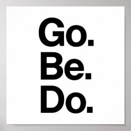 Póster Palabra, motivación, retro