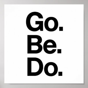 Póster Palabra, motivación, retro