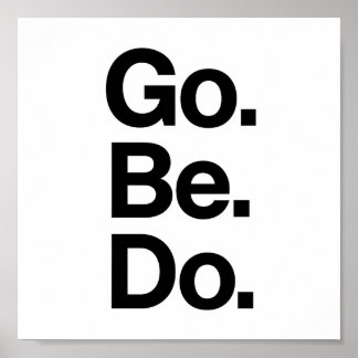 Póster Palabra, motivación, retro