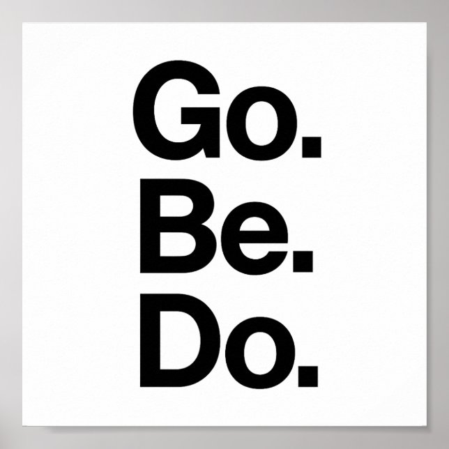 Póster Palabra, motivación, retro (Frente)