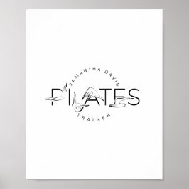 Póster Palabra Pilates Instructor Pilates