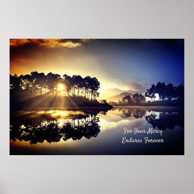 Póster Palabra profética sobre la piedad perdura para sie (Frente)