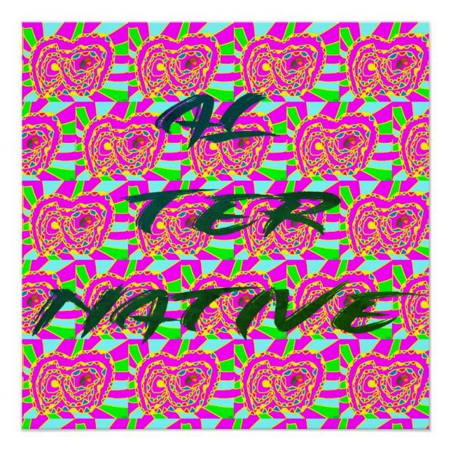 PÓSTER PALABRAS ALTERNATIVAS CON ARTE (Anverso)