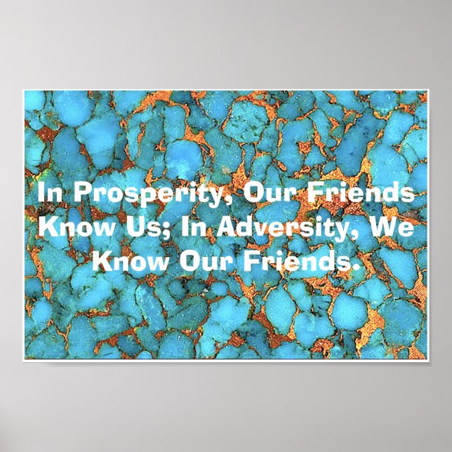 Póster "Palabras chinas de Poster de sabiduría" (Frente)