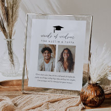 Palabras conjuntas de graduación del Poster de sab