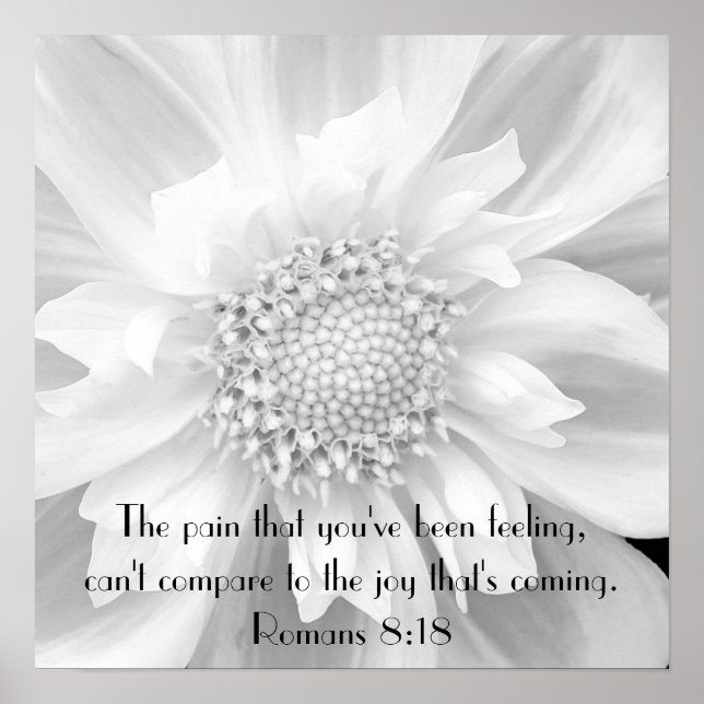 Póster Palabras de aliento de los romanos 8:18 poster (Frente)