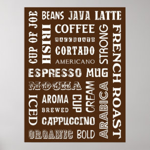 PÓSTER PALABRAS DE CAFÉ
