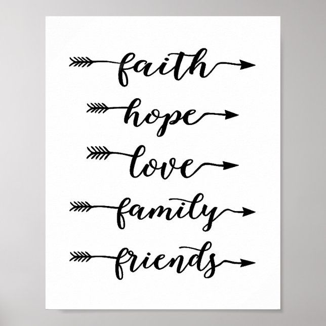 Póster Palabras de flecha (Frente)