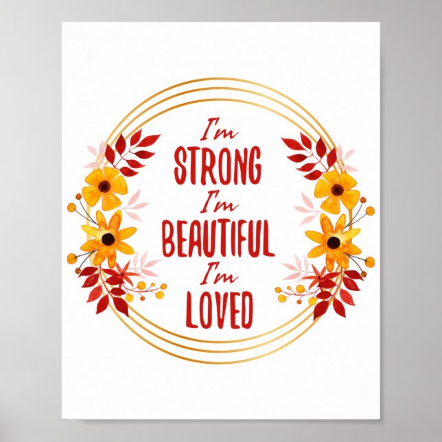 Póster Palabras de motivación de agradecimiento para el é (Frente)