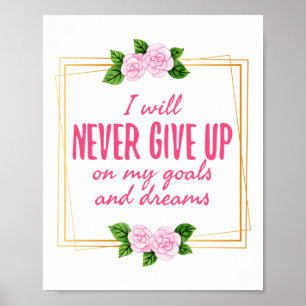 Póster Palabras de motivación de agradecimiento por la vi