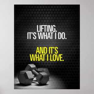 Póster Palabras de motivación - entrenamiento