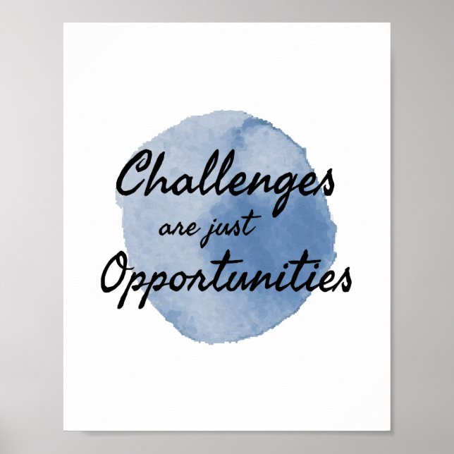 Póster palabras de motivación para el trabajo y el éxito (Frente)