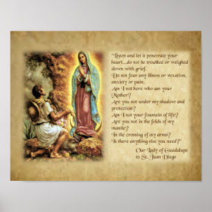 Póster Palabras de Nuestra Señora de Guadalupe a San Juan